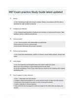 RBT Exam practice Study Guide latest updated