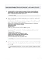 Midterm Exam NURS 203 prep  100% Accurate!!