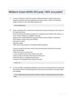 Midterm Exam NURS 203 prep  100% Accurate!!