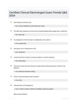 Certified Clinical Electrologist Exam Florida Q&A 2024