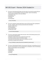 NR 302 Exam 1 Review 2024 Graded A+