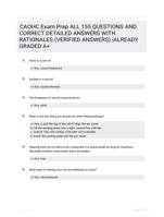 CAOHC Exam Prep ALL 155 QUESTIONS AND CORRECT DETAILED ANSWERS WITH RATIONALES (VERIFIED ANSWERS) |ALREADY GRADED A+