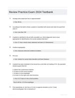 Review Practice Exam 2024 Testbank