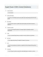 Expert Exam (100% Correct Solutions).