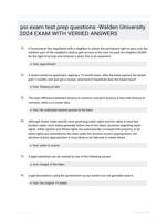 psi exam test prep questions -Walden  University 2024 EXAM WITH VERIIED  ANSWERS