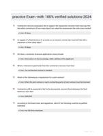 practice Exam -with 100% verified solutions-2024