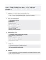 BOLC Exam questions with 100% correct answers
