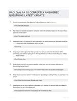 PADI Quiz 1A 10 CORRECTLY ANSWERED QUESTIONS LATEST UPDATE