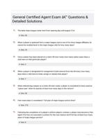 General Certified Agent Exam - Questions & Detailed Solutions