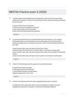 NBSTSA Practice exam A (2020)