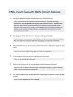 FINAL Exam Quiz with 100% Correct Answers.