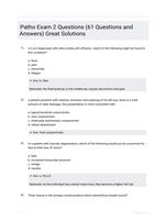 Patho Exam 2 Questions (61 Questions and Answers) Great Solutions