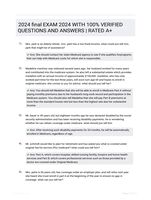2024 final EXAM 2024 WITH 100% VERIFIED QUESTIONS AND ANSWERS | RATED A+