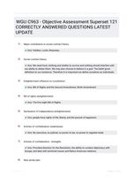 WGU C963 - Objective Assessment Superset 121 CORRECTLY ANSWERED QUESTIONS LATEST UPDATE
