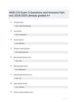 NUR 210 Exam 3 questions and complete correct  answers