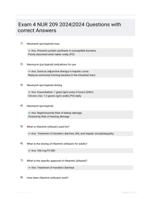 Exam 4 NUR 209 2024|2024 Questions with correct Answers