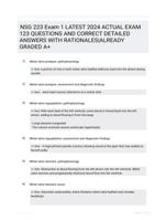 NSG 223 Exam 1 LATEST 2024 ACTUAL EXAM 123 QUESTIONS AND CORRECT DETAILED ANSWERS WITH RATIONALES|ALREADY GRADED A+