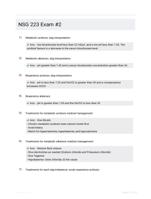 NSG 223 Exam #2