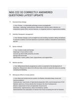 NSG 222 32 CORRECTLY ANSWERED QUESTIONS LATEST UPDATE