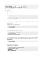 NSG124 Exam 2 Accurate 100%