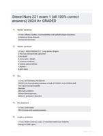 Drexel Nurs 221 exam 1 (all 100% correct answers) 2024 A+ GRADED