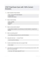 3767 Final Exam Quiz with 100% Correct Answers.