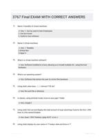 3767 Final EXAM WITH CORRECT  ANSWERS