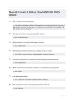Nurs661 Exam 3 2024 | GUARANTEED 100% SCORE