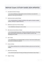 NUR 661 Exam 3 STUDY GUIDE 2024 UPDATES