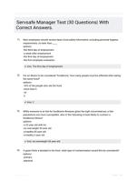 Servsafe Manager Test |30 Questions| With Correct Answers.