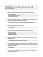 NR328 Exam 1 peds practice questions & answers 2024