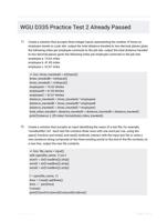 WGU D335 Practice Test 2 Already Passed