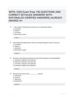 NFPA 1035 Exam Prep 190 QUESTIONS AND CORRECT DETAILED ANSWERS WITH RATIONALES (VERIFIED ANSWERS) |ALREADY GRADED A+