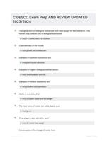 CIDESCO Exam Prep AND REVIEW UPDATED 2023/2024