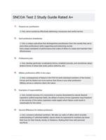 SNCOA Test 2 Study Guide Rated A+