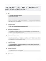 SNCOA Test#2 259 CORRECTLY ANSWERED QUESTIONS LATEST UPDATE