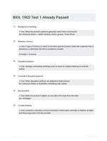 BIOL 1902 Test 1 Already Passed