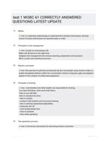 test 1 WOBC 61 CORRECTLY ANSWERED QUESTIONS LATEST UPDATE