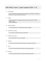 300 FINAL Exam | Latest Update 2024 | 114