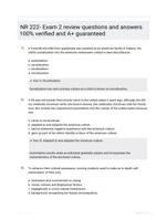 NR 222- Exam 2 review questions and answers 100% verified and A+ guaranteed