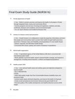 Final Exam Study Guide (NUR3616)