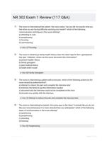 NR 302 Exam 1 Review (117 Q&A)