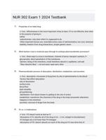 NUR 302 Exam 1 2024 Testbank