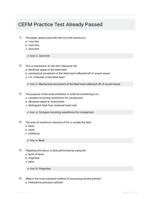 CEFM Practice Test Already Passed
