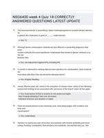 NSG6430 week 4 Quiz 18 CORRECTLY ANSWERED QUESTIONS LATEST UPDATE