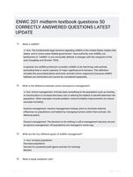 ENWC 201 midterm textbook questions 50 CORRECTLY ANSWERED QUESTIONS LATEST UPDATE