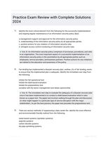Practice Exam Review with Complete Solutions 2024