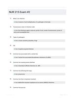 NUR 215 Exam #2