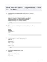 ABSA: 4th Class Part B - Comprehensive Exam 4 TEST UPDATED