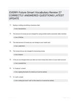 EVERFI Future Smart Vocabulary Review 27 CORRECTLY ANSWERED QUESTIONS LATEST UPDATE